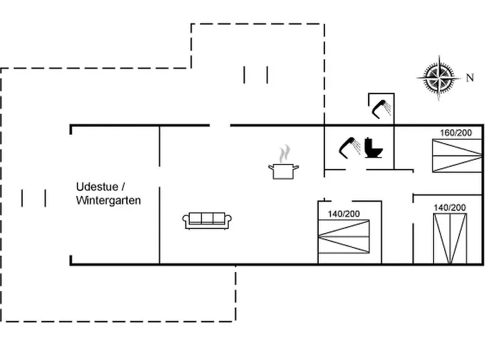 Hubertina - 75m From The Sea By Interhome Hejls
